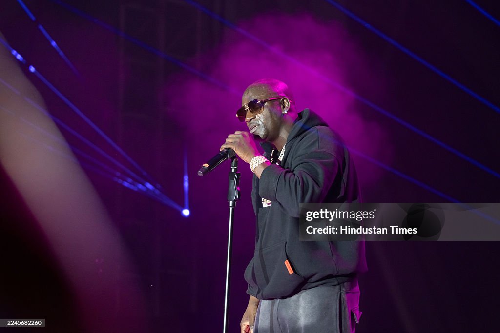Akon Rapper Concert American singer and rapper Akon performs during his concert at the ...
