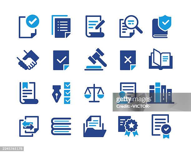 ilustrações de stock, clip art, desenhos animados e ícones de legal documents icons - classic graphic series - legislação