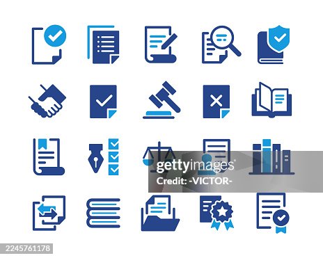 Legal Documents Icons - Classic Graphic Series Legal Documents Icons - Classic Graphic Series