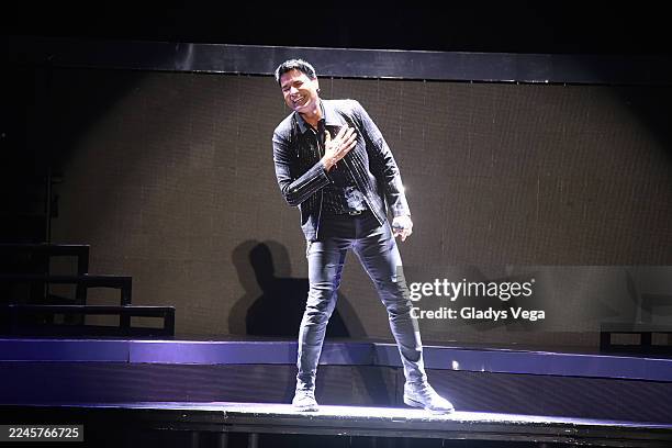 Chayanne performs live during the "Bailemos Otra Vez" tour at Coliseo de Puerto Rico José Miguel Agrelot on November 8, 2025 in San Juan, Puerto Rico.