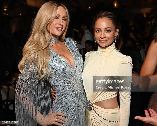Paris Hilton and Nicole Richie attend the 2025 Baby2Baby Gala Presented By Paul Mitchell at Pacific Design Center on November 08, 2025 in West...