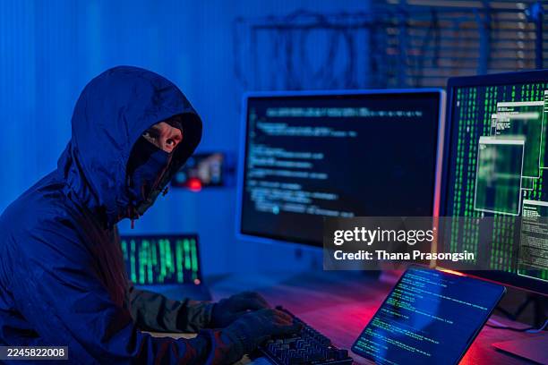 hackers sneaking malware on computers - malicious virus stock pictures, royalty-free photos & images