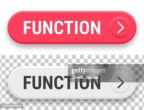 Function - 3D click web buttons on blank background Function - 3D click web buttons on blank background