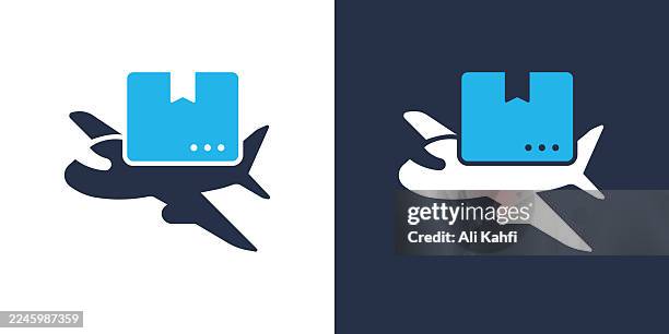 air freight glyph solid icon. solid icon that can be applied anywhere, simple, pixel perfect and modern style. - taking inventory stock illustrations
