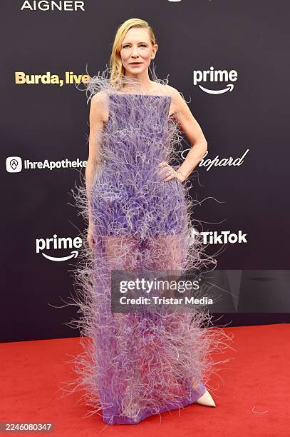 Cate Blanchett arrives for the Bambi Award 2025 at Bavaria Studios on November 13, 2025 in Munich, Germany.