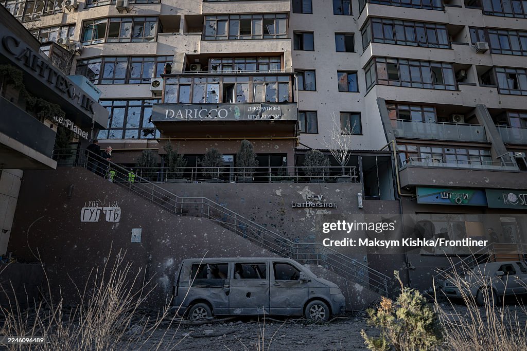 Drone Attack Hits Apartment Block In Kyiv