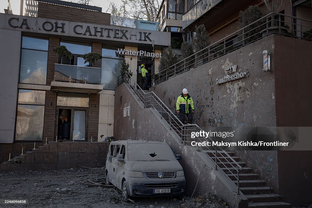 Drone Attack Hits Apartment Block In Kyiv