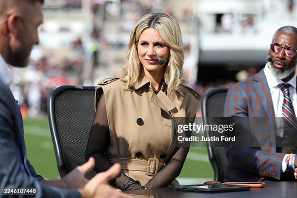 Cm Rutledge Laura Rutledge of SEC Nation before the game between the Mississippi ...