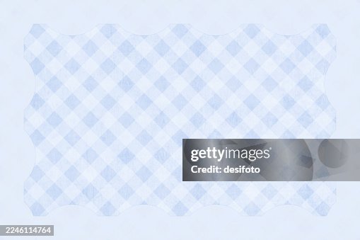 Light sky blue checked pattern plaid gingham tablecloth picnic mat vector background that is simple and has cutwork border all around Light sky blue checked pattern plaid gingham tablecloth picnic mat vector background that is simple and has cutwork border all around