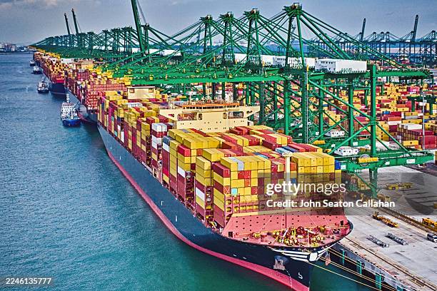 Psa Container Block 402 Psa Singapore Terminal Stock Photos, High-Res Pictures, and Images ...