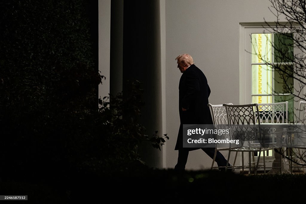 President Trump Departs White House For Florida