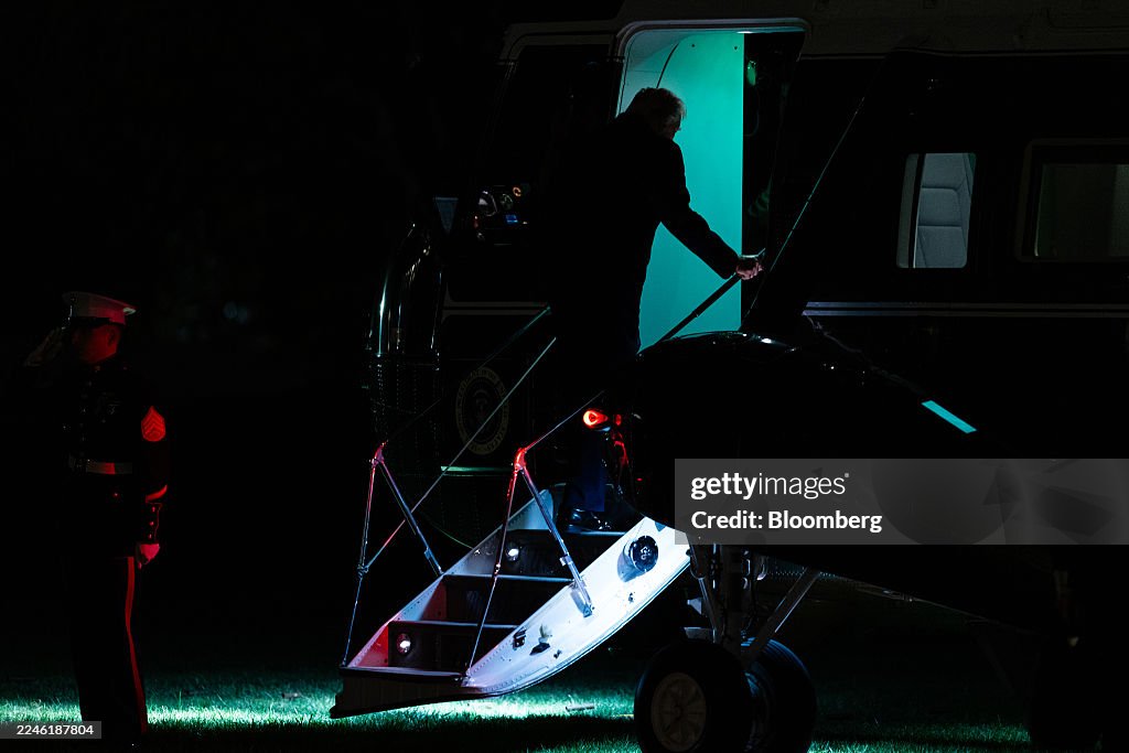 President Trump Departs White House For Florida