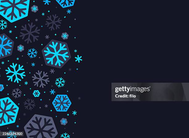 blue snow modern shapes texture abstract pattern background - quilted stock illustrations