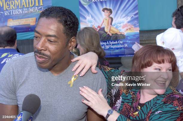 Ernie Hudson and Edie McClurg at the premiere of Walt Disney Pictures' 'The Little Mermaid II: Return to the Sea' starring the voices of Jodi Benson,...