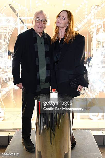 Robert De Niro and Stella McCartney attend the Stella McCartney Christmas lights switch-on event at 23 Old Bond Street on November 12, 2025 in...
