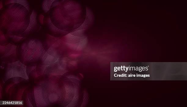 abstract maroon bokeh circles creating an emotional pattern - wine texture stock pictures, royalty-free photos & images