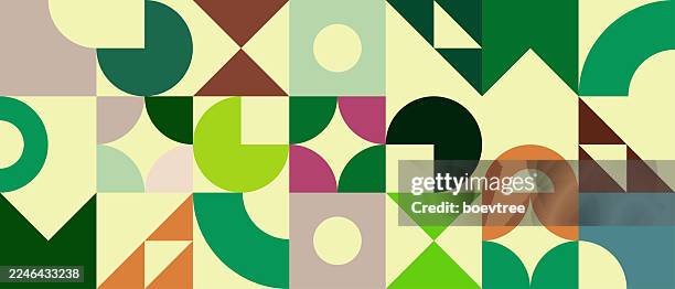 abstract color block geometric minimalism background - color block stock illustrations