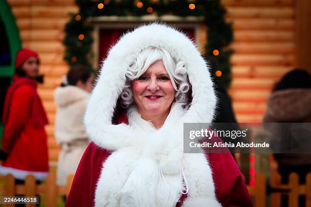 People attend festivities in Winter Wonderland at Hyde Park on November 16, 2025 in London, England. Winter Wonderland London is the UK's largest...