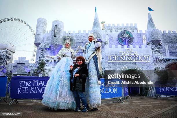 People attend festivities in Winter Wonderland at Hyde Park on November 16, 2025 in London, England. Winter Wonderland London is the UK's largest...