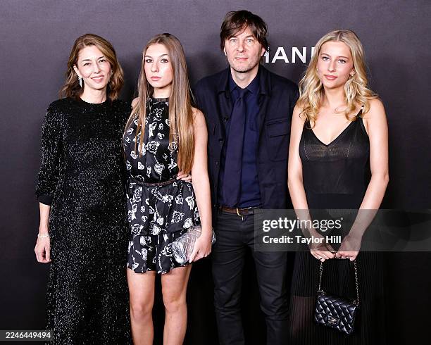 Sofia Coppola, Cosima Croquet Mars, Thomas Mars and Romy Croquet Mars attend the 2025 Museum of Modern Art Film Benefit presented by Chanel at Museum...