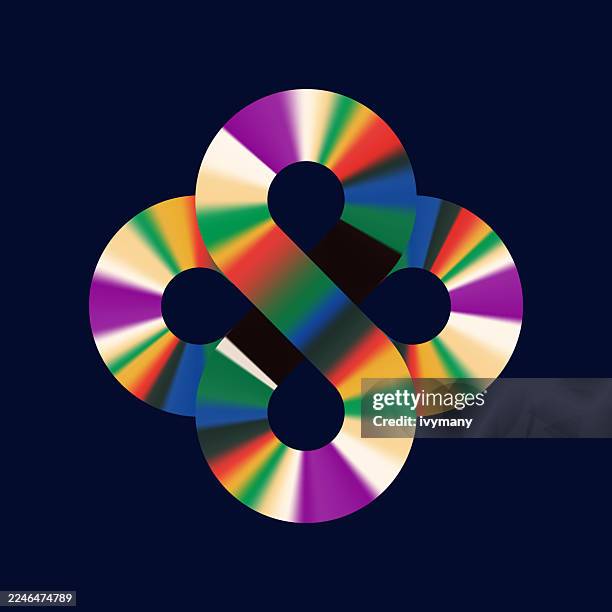 laser disc infinite loop gradient effect sign pattern - infinity loop background stock illustrations