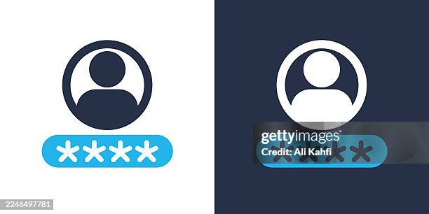 ilustraciones, imágenes clip art, dibujos animados e iconos de stock de nombre de usuario glifo icono sólido. icono sólido que se puede aplicar en cualquier lugar, simple, pixel perfecto y estilo moderno. - iniciar sesión