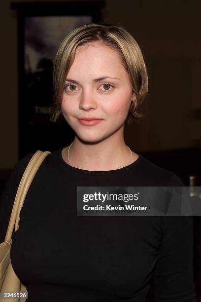 Christina Ricci at a screening of 'Tigerland', at the Zanuck Theater, on the lot at Twentieth Century Fox Studios in Los Angeles, Ca. 10/3/00. Photo...