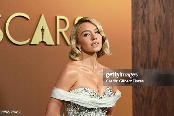 Sydney Sweeney at The 16th Governors Awards held at The Ray Dolby Ballroom at Ovation Hollywood on November 16, 2025 in Los Angeles, California.