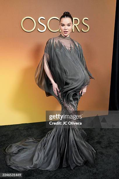 Hailee Steinfeld at The 16th Governors Awards held at The Ray Dolby Ballroom at Ovation Hollywood on November 16, 2025 in Los Angeles, California.