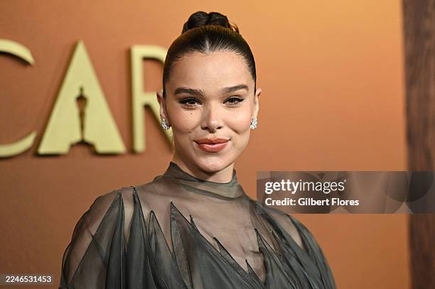 Hailee Steinfeld at The 16th Governors Awards held at The Ray Dolby Ballroom at Ovation Hollywood on November 16, 2025 in Los Angeles, California.