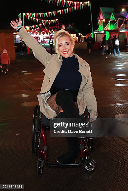Ella Middleton attends the Hyde Park Winter Wonderland 2025 VIP Preview Night at Hyde Park on November 13, 2025 in London, England.