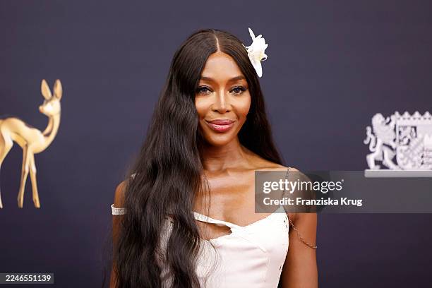 Naomi Campbell arrives for the Bambi Award 2025 at Bavaria Studios on November 13, 2025 in Munich, Germany.