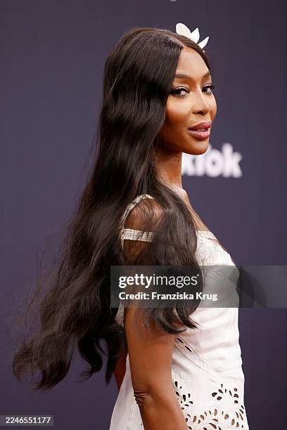 Naomi Campbell arrives for the Bambi Award 2025 at Bavaria Studios on November 13, 2025 in Munich, Germany.