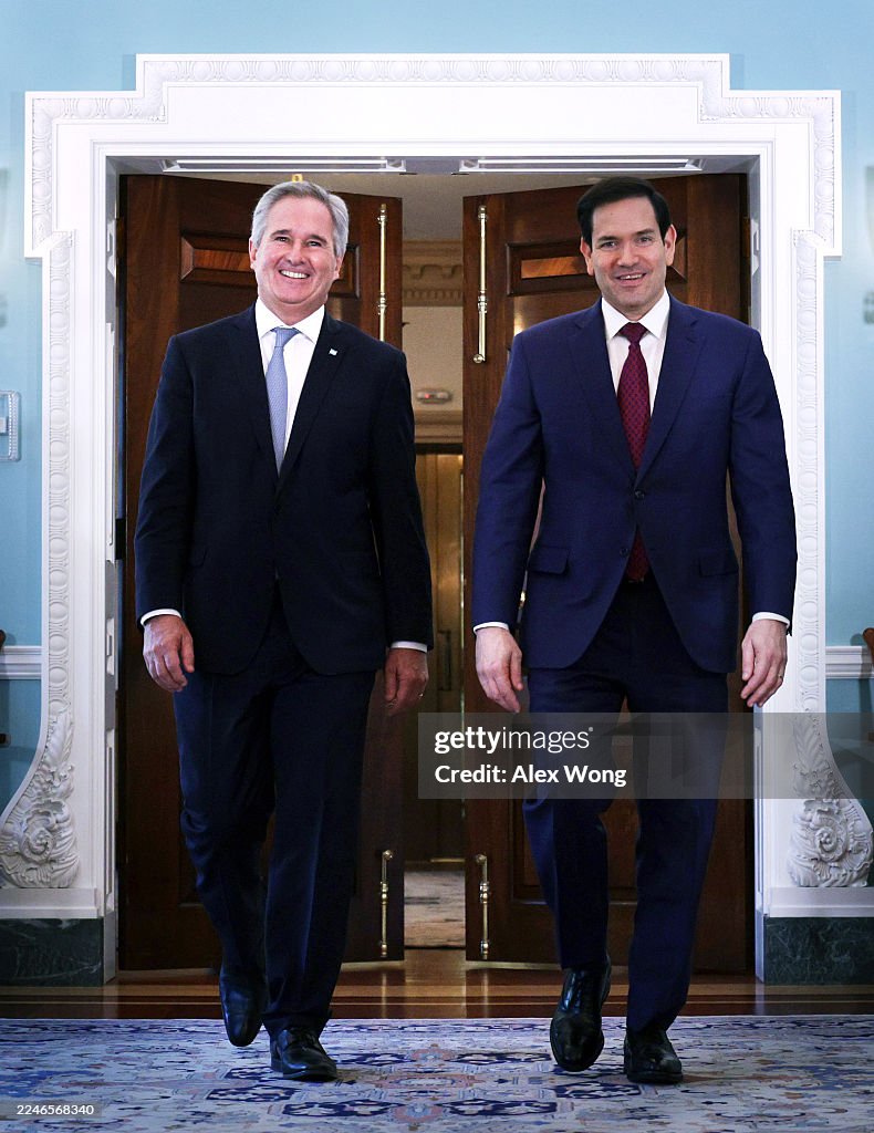Secretary Of State Rubio Meets With Argentine Foreign Minister Pablo Quirno At The State Department