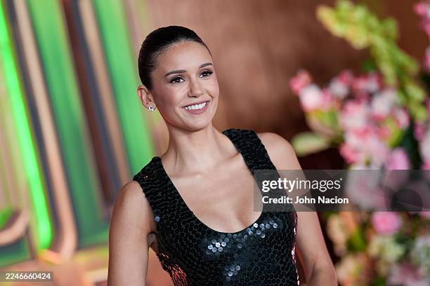 Nina Dobrev at the "Wicked: For Good" New York Premiere held at Lincoln Center for the Performing Arts on November 17, 2025 in New York, New York.