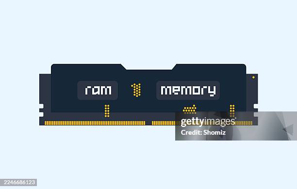 computer memory - random access memory stock illustrations