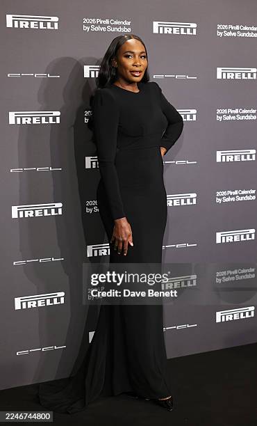 Venus Williams attends launch Gala for 2026 Pirelli Calendar by Solve Sundsbo with red carpet arrivals and a dinner/talk and afterparty at Municipal...