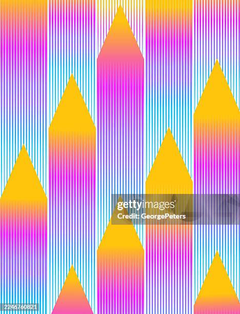 vertical arrow symbols, abstract background - fast forward arrow stock illustrations