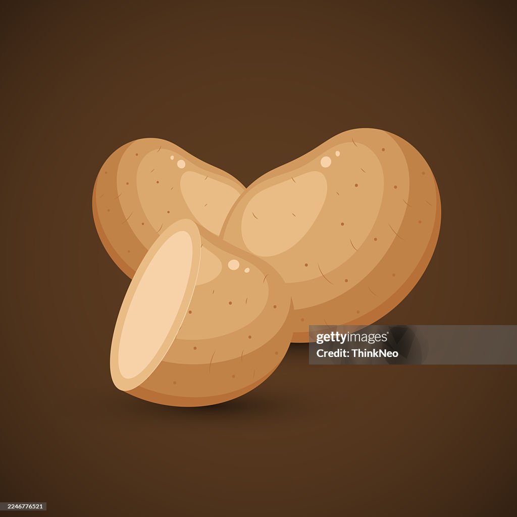 Kartoffel-Flat-Symbol