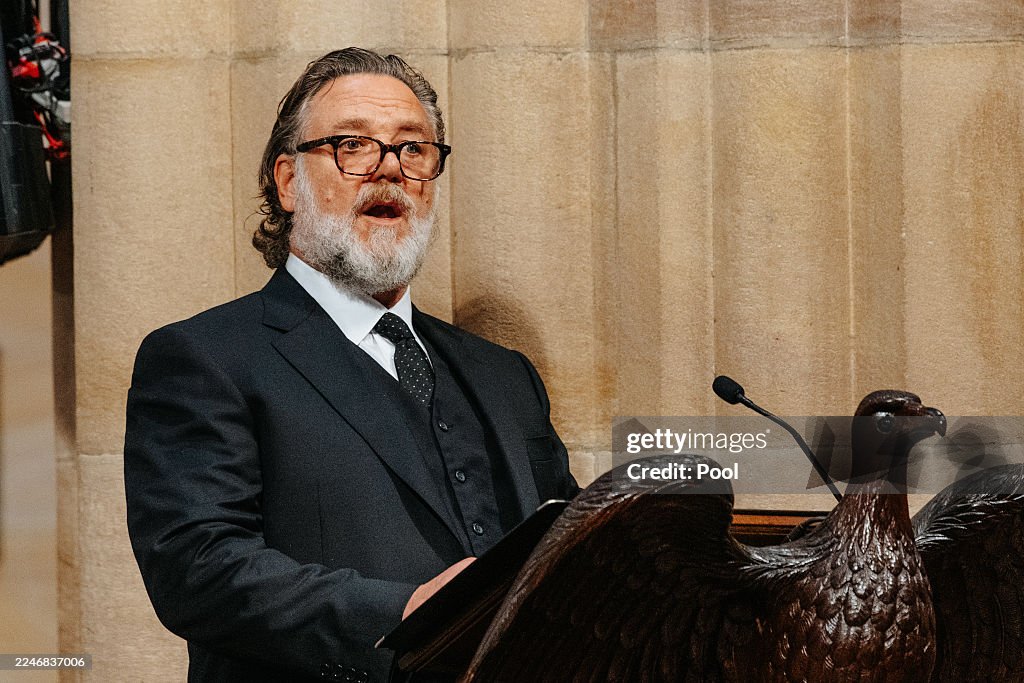 Mourners Attend State Funeral For Radio Broadcaster John Laws