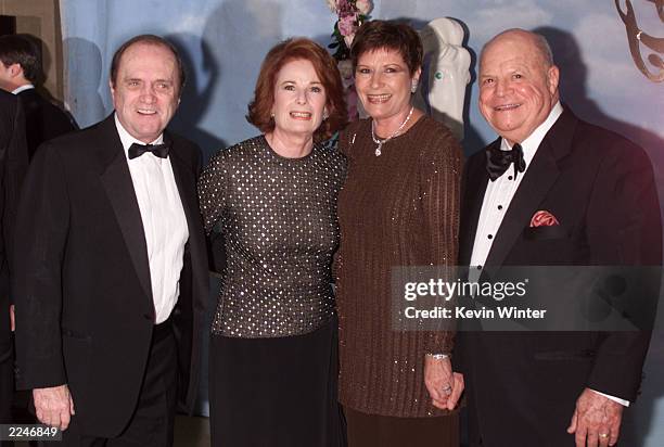 Bob and Virginia Newhart with Don and Barbara Rickles at the 'Carousel of Hope 2000' gala to benefit the Barbara Davis Center for Childhood Diabetes...