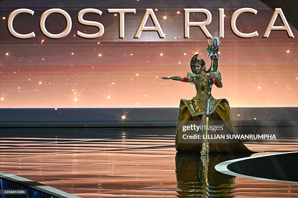 Mayla Roth Miss Costa Rica Mahyla Roth walks on stage during the 2025 Miss... News ...