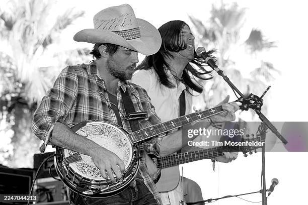 Scott Avett and Seth Avett of Avett Brothers performs during Stagecoach 2010 at the Empire Polo Fields on April 25, 2010 in Indio, California.
