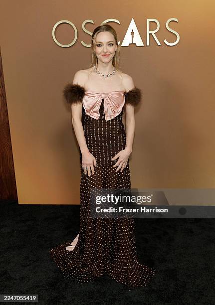 Amanda Seyfried attends the 16th Governors Awards at The Ray Dolby Ballroom on November 16, 2025 in Hollywood, California.