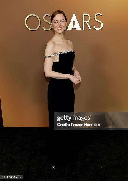 Emma Stone attends the 16th Governors Awards at The Ray Dolby Ballroom on November 16, 2025 in Hollywood, California.