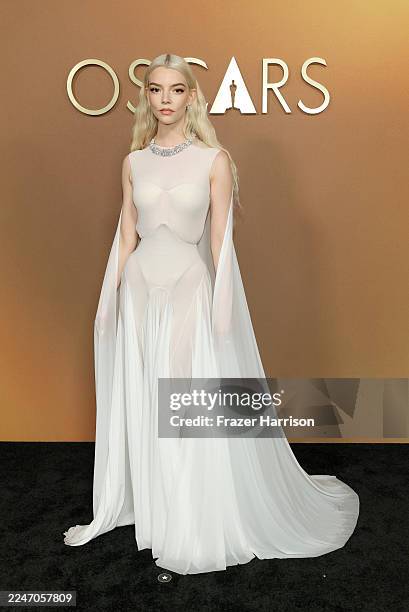 Anya Taylor-Joy attends the 16th Governors Awards at The Ray Dolby Ballroom on November 16, 2025 in Hollywood, California.