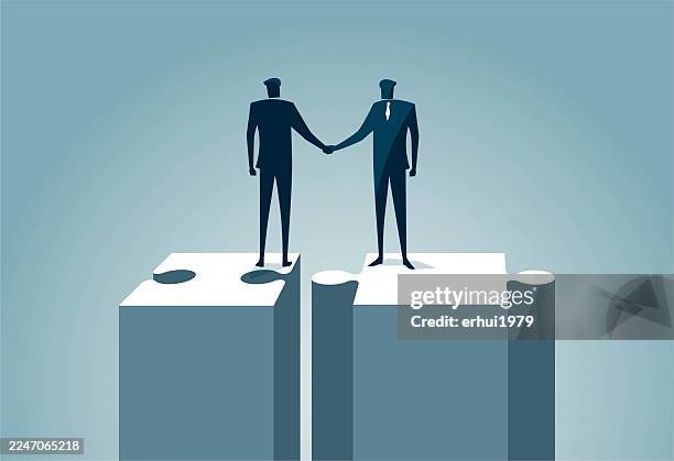 friendship - cooperation concept stock illustrations