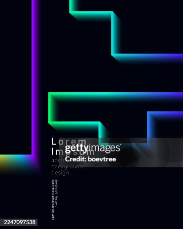 Neon colors gradient geometric composition line pattern poster background Neon colors gradient geometric composition line pattern poster background