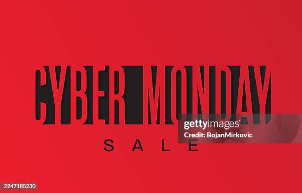 cyber monday sale poster, card. vector - cyber monday background stock illustrations