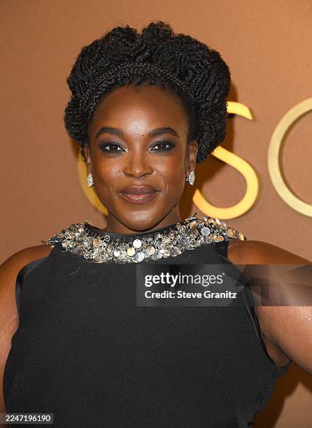 Wunmi Mosaku arrives at the 16th Governors Awards at The Ray Dolby Ballroom on November 16, 2025 in Hollywood, California.